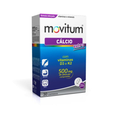 Movitum Calcio Extra 30 Cp | Farmácia d'Arrábida