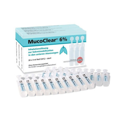 Mucoclear 6% Sol Inal Salina Hipert | Farmácia d'Arrábida