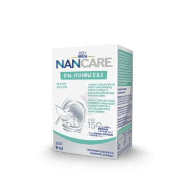 Nancare Dha Vit D/Vit E Gts 8mL | Farmácia d'Arrábida