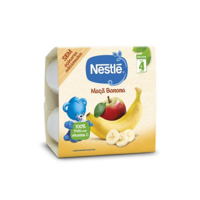 Nestlé Copinhos Maçã Banana +4M 4x100g | Farmácia d'Arrábida