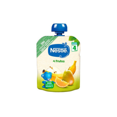 Nestlé Pacotinho 4 Frutas +4M 90g | Farmácia d'Arrábida