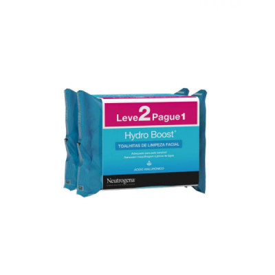 Neutrogena Hydro Boost Toalhitas de Limpeza Facial Duo
