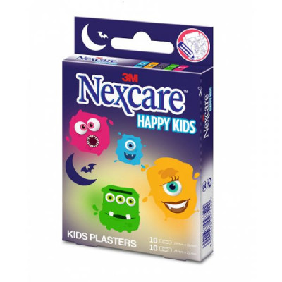 Nexcare Happy Kids Monstros 10 Pensos | Farmácia d'Arrábida