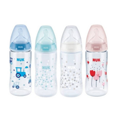 Nuk First Choice+ Biberão Silicone Controlo Temperatura 0-6M 300ml
