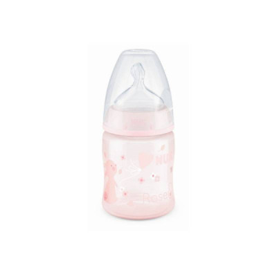 Nuk First Choice Biberão Silicone Rosa 0-6M 150ml