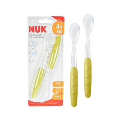Nuk Colheres Silicone Soft +4M