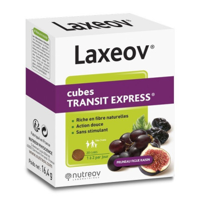 Nutreov Laxeov Cubos Figo/Uva X 20 | Farmácia d'Arrábida