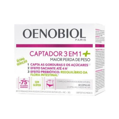 Oenobiol Captador 3Em1+ Cápsulas X60