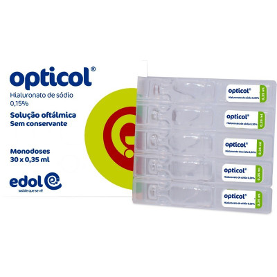 Opticol Solução Oftálmica 0,15% 0,35mL X 30 | Farmácia d'Arrábida