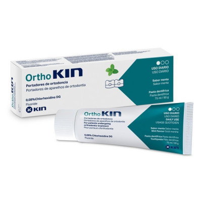 Ortho Kin Dent Liq Mor/Ment 100 mL | Farmácia d'Arrábida