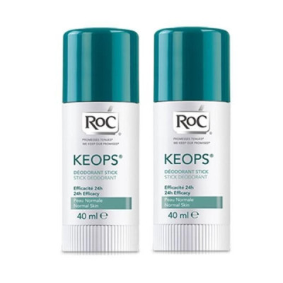 Roc Higiene Deo Keops Stick 40 mL Promo Duo | Farmácia d'Arrábida