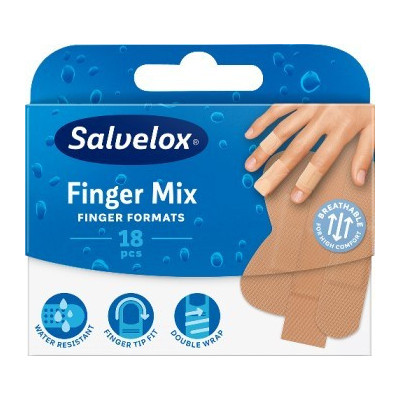 Salvelox Finger Penso Plast Mix X 18 | Farmácia d'Arrábida