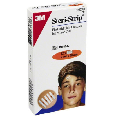 Steri Strip Fita Sutura 6X38 Mm X 5 Sutura | Farmácia d'Arrábida