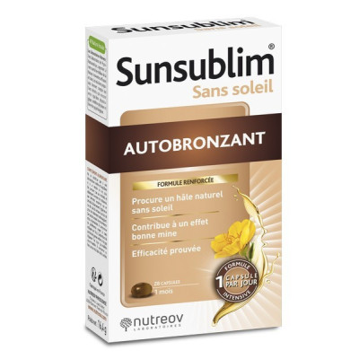 Sunsublim Sem Sol Autobronzeador Cápsulas x28 | Farmácia d'Arrábida