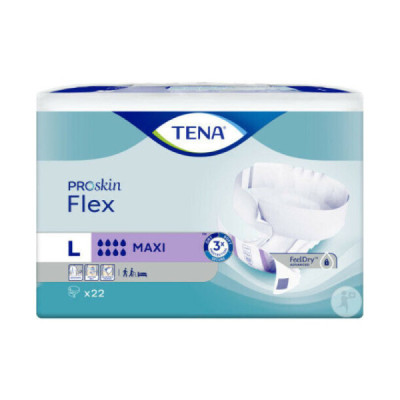 TENA ProSkin Flex Maxi L Fraldas x22 | Farmácia d'Arrábida