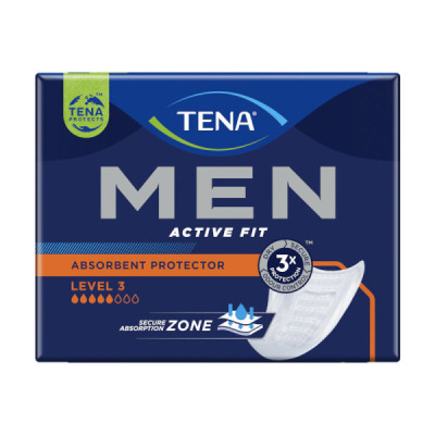 TENA Men Active Fit Level 3 Pensos x16 | Farmácia d'Arrábida