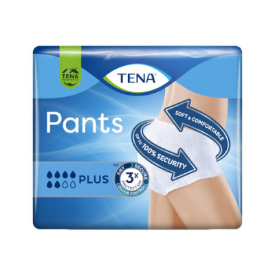 TENA Pants Cueca Plus XL 120/160cm x12 | Farmácia d'Arrábida