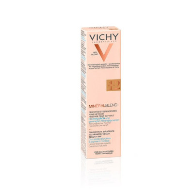 Vichy Maquilhagem Mineralblend Base Fluida (12) Sienna 30mL | Farmácia d'Arrábida
