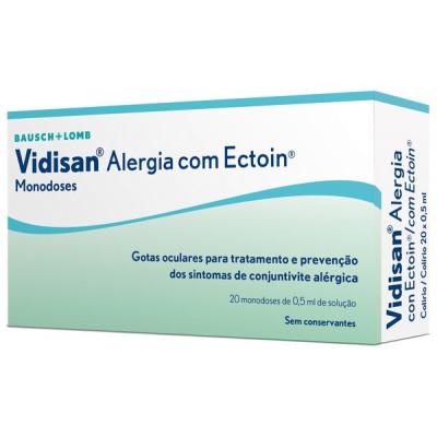 Vidisan Alergia Ectoin Colirio 0,5mLx20 | Farmácia d'Arrábida