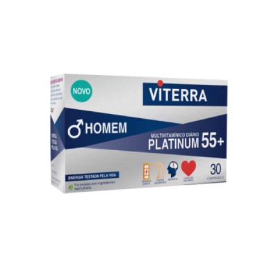 Viterra Homem Platinum 55+ Comprimidos x30 | Farmácia d'Arrábida