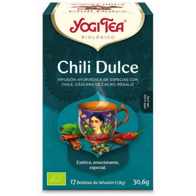 Yogi Tea Bio Cha Chili Doce 17 Saq | Farmácia d'Arrábida