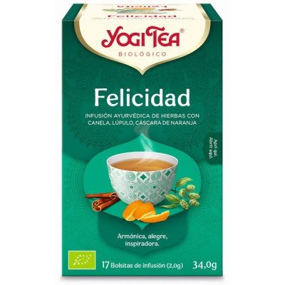 Yogi Tea Bio Cha Felicidade 17 Saq | Farmácia d'Arrábida