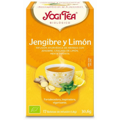 Yogi Tea Bio Chá Gengibre Limão 17Saq