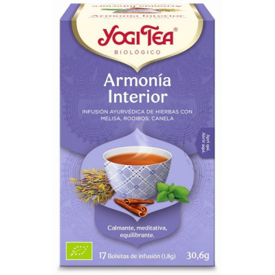 Yogi Tea Bio Cha Harmonia Interior 17 Saq | Farmácia d'Arrábida