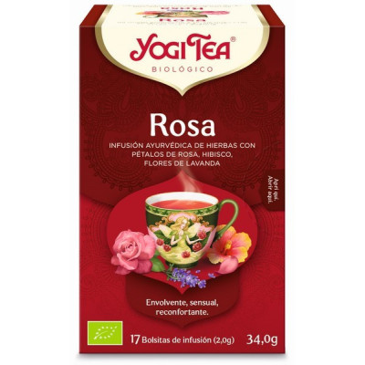 Yogi Tea Bio Chá Rosa 17 Saq