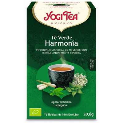 Yogi Tea Bio Cha Verde Harmonia 17 Saq | Farmácia d'Arrábida