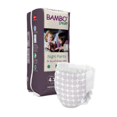 Bambo Dreamy Night Pants Girls M 4-7A 15-35Kg x10 | Farmácia d'Arrábida