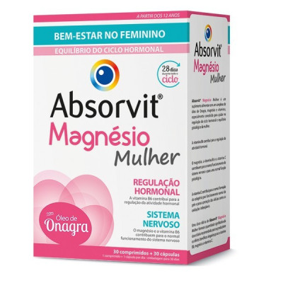 Absorvit Magnesio Comp Esp Mul30Comp+30Caps Cáps + Comp | Farmácia d'Arrábida