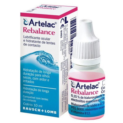 Artelac Rebalance Colirio Lent Cont 10mL | Farmácia d'Arrábida