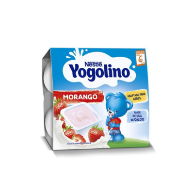 Nestlé Yogolino Morango +6M 4x100g | Farmácia d'Arrábida