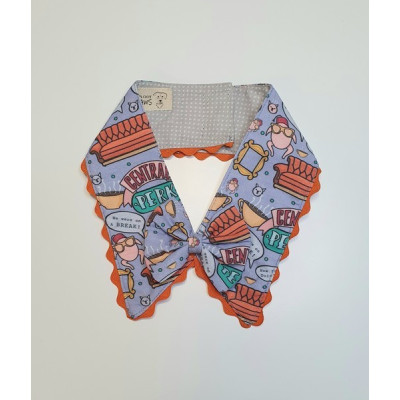 Colarinho Cão Lilas e Laranja S