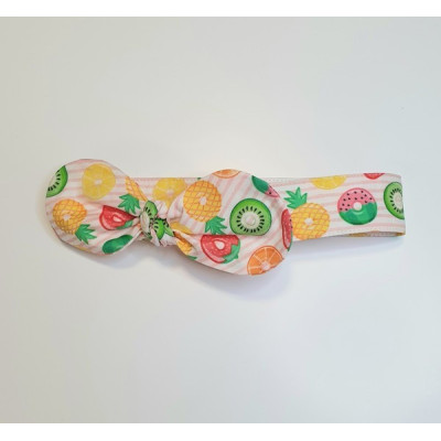 Fita com Laço Cão Branco com Frutas M