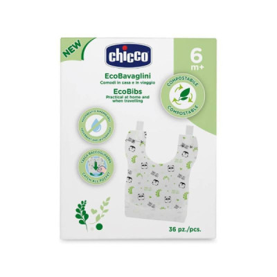 Chicco Babetes Compostáveis 6M+ | Farmácia d'Arrábida