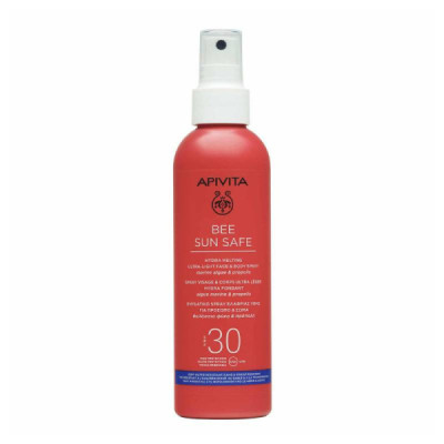 Apivita Bee Sun Safe Spray Hidra Ultraligeiro Rosto e Corpo SPF30 200ml | Farmácia d'Arrábida