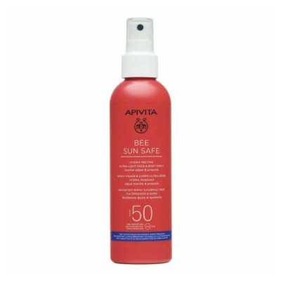 Apivita Bee Sun Safe Spray Hidra Ultraligeiro Rosto e Corpo SPF50 200ml | Farmácia d'Arrábida