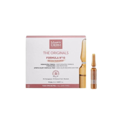 Martiderm The Originals Formula Nº10 HD Color Touch FPS30 Ampolas x10