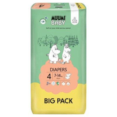 Muumi Baby Big Pack Fraldas T4 7-14Kg x69 | Farmácia d'Arrábida