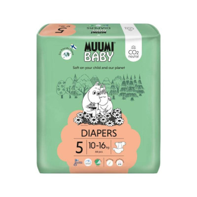 Muumi Baby Fraldas T5 10-16Kg x44