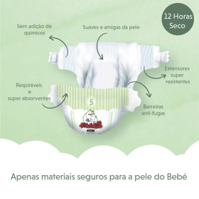 Muumi Baby Fraldas T5 10-16Kg x44