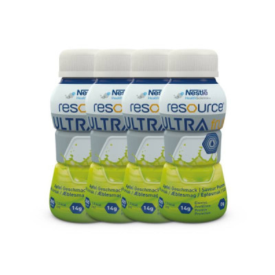 Nestlé Resource Ultra Fruit Maça 4x200ml | Farmácia d'Arrábida