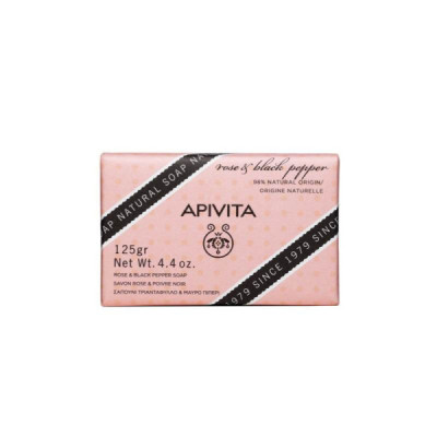 Apivita Sabonete Natural Rosa e Pimenta Preta 125g