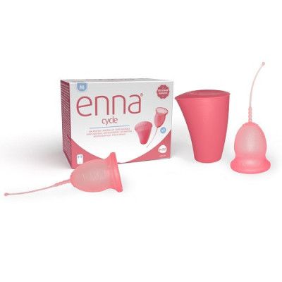 Enna Cycle Copo Menstrual e Caixa Esterilizadora S x2