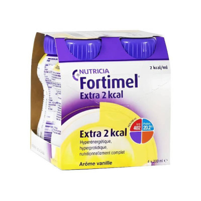 Fortimel Extra 2 Kcal Solução Baunilha 4x200ml | Farmácia d'Arrábida