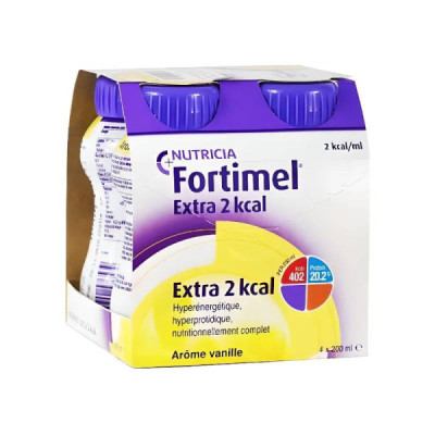 Fortimel Extra 2 Kcal Solução Baunilha 4x200ml