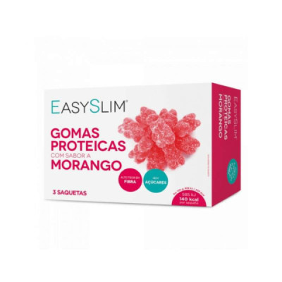 Easyslim Gomas Proteicas Morango 70Gx3 | Farmácia d'Arrábida