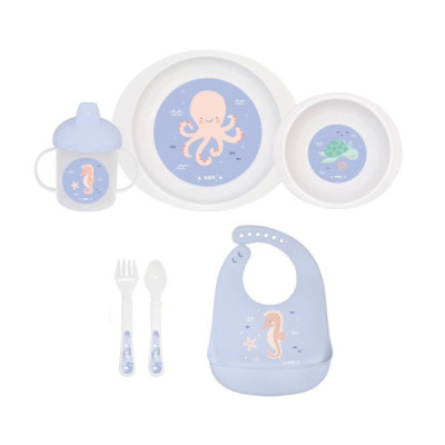 Saro Ocean Life Conjunto de Refeição +6M